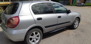 3 499 р. Пластиковые накладки порогов Фанат Тюнинг  Nissan Almera  N16 (2002-2006) хэтчбэк 5 дв. рестайлинг (неокрашенные (глянец под окраску))  с доставкой в г. Пермь. Увеличить фотографию 2