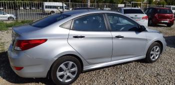 Пластиковые накладки порогов Фанат Тюнинг Hyundai Solaris RBr седан дорестайлинг (2010-2014)