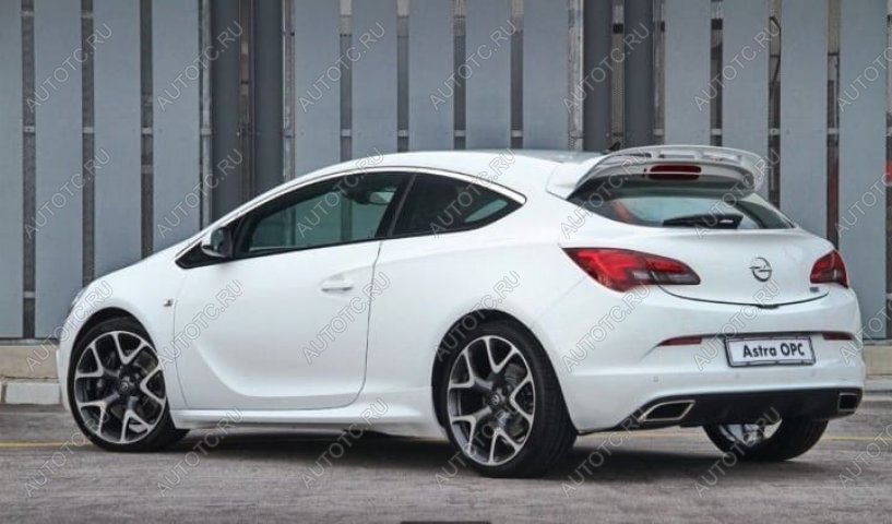 3 679 р. Пластиковые накладки порогов Фанат Тюнинг Opel Astra J GTC (2011-2018) (неокрашенные (глянец под окраску))  с доставкой в г. Пермь
