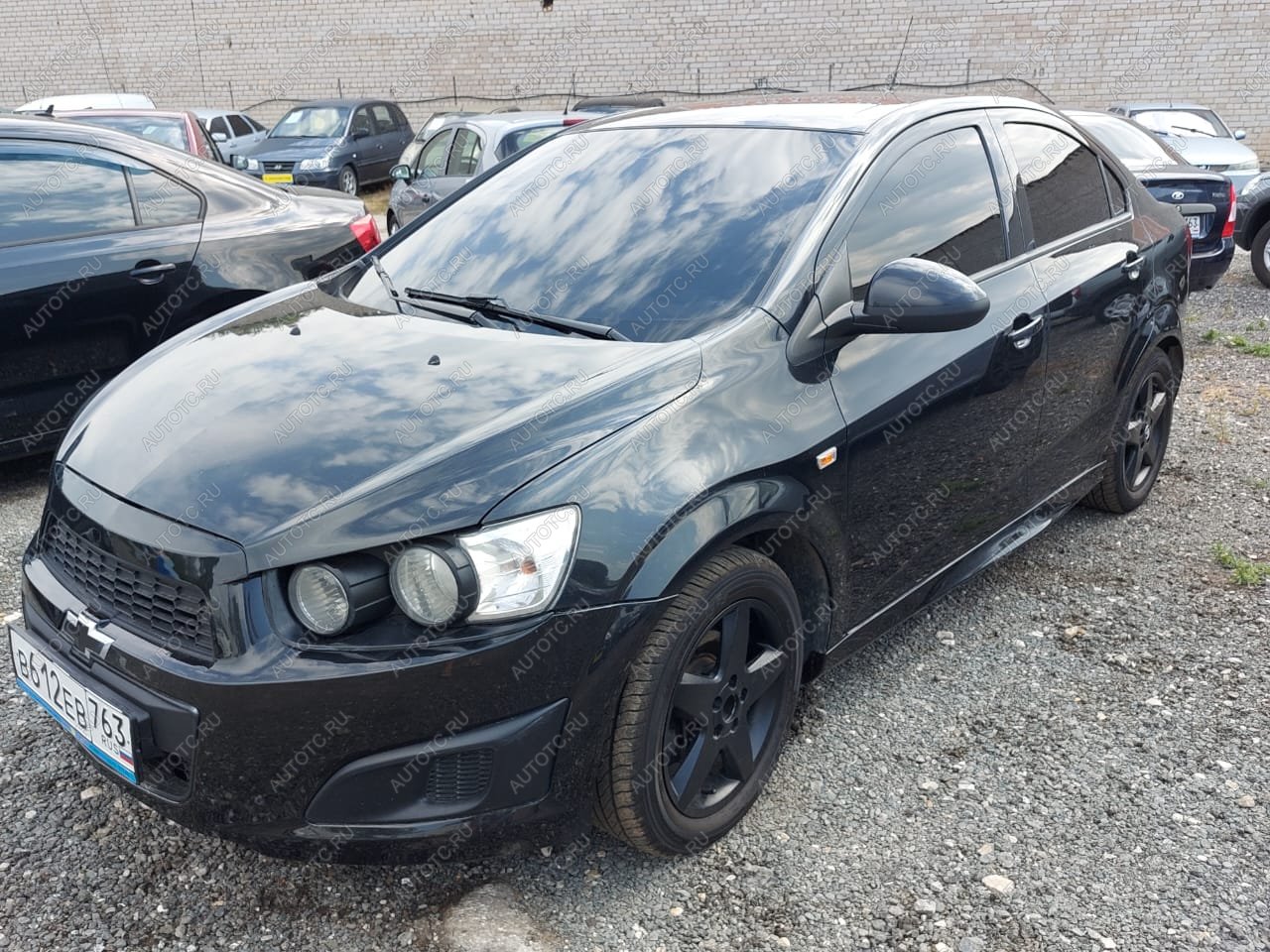 3 499 р. Пластиковые накладки порогов Фанат Тюнинг Chevrolet Aveo T300 седан (2011-2015) (неокрашенные)  с доставкой в г. Пермь