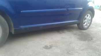 3 499 р. Пластиковые накладки порогов Фанат Тюнинг Chery Kimo A1 хэтчбэк (2008-2014) (неокрашенные (глянец под окраску))  с доставкой в г. Пермь. Увеличить фотографию 4