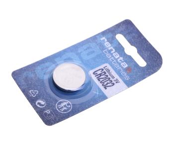 Батарейка CR2032 3V таблетка (пульт сигнализации, ключ) блистер 1шт. Lithium RENATA