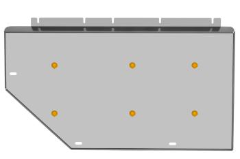 ЗБ и крепёж подходит для LiXiang L7 (24-)(3мм) 1,5 гибрид, AT, 4WD  Ликсианг Л7