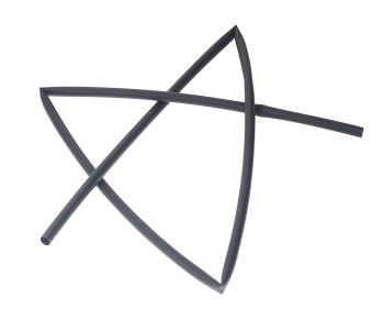 Трубка термоусадочная d=9мм 1м клеевая черная (цена за 1шт.)
