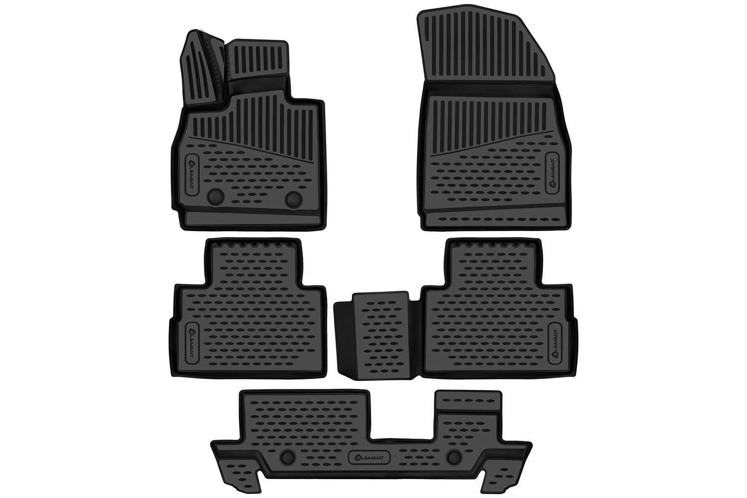 3 399 р. Коврики 3D в салон подходят для CHERY Tiggo 9 (I) 2024 - 5шт. (полиуретан)  Черри  Черри Тигго 9 CHERY   с доставкой в г. Пермь