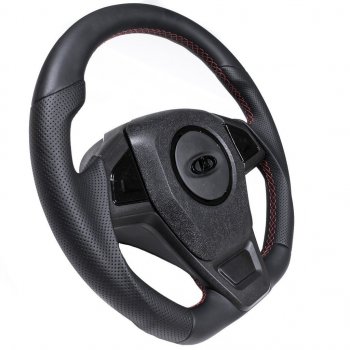 6 899 р. Рулевое колесо  autodemic Лада Калина 1118 седан (2004-2013) ( анатомическое, в коже)  с доставкой в г. Пермь. Увеличить фотографию 8
