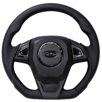 6 899 р. Рулевое колесо autodemic Лада Калина 1118 седан (2004-2013) (анатомическое, в коже)  с доставкой в г. Пермь. Увеличить фотографию 4