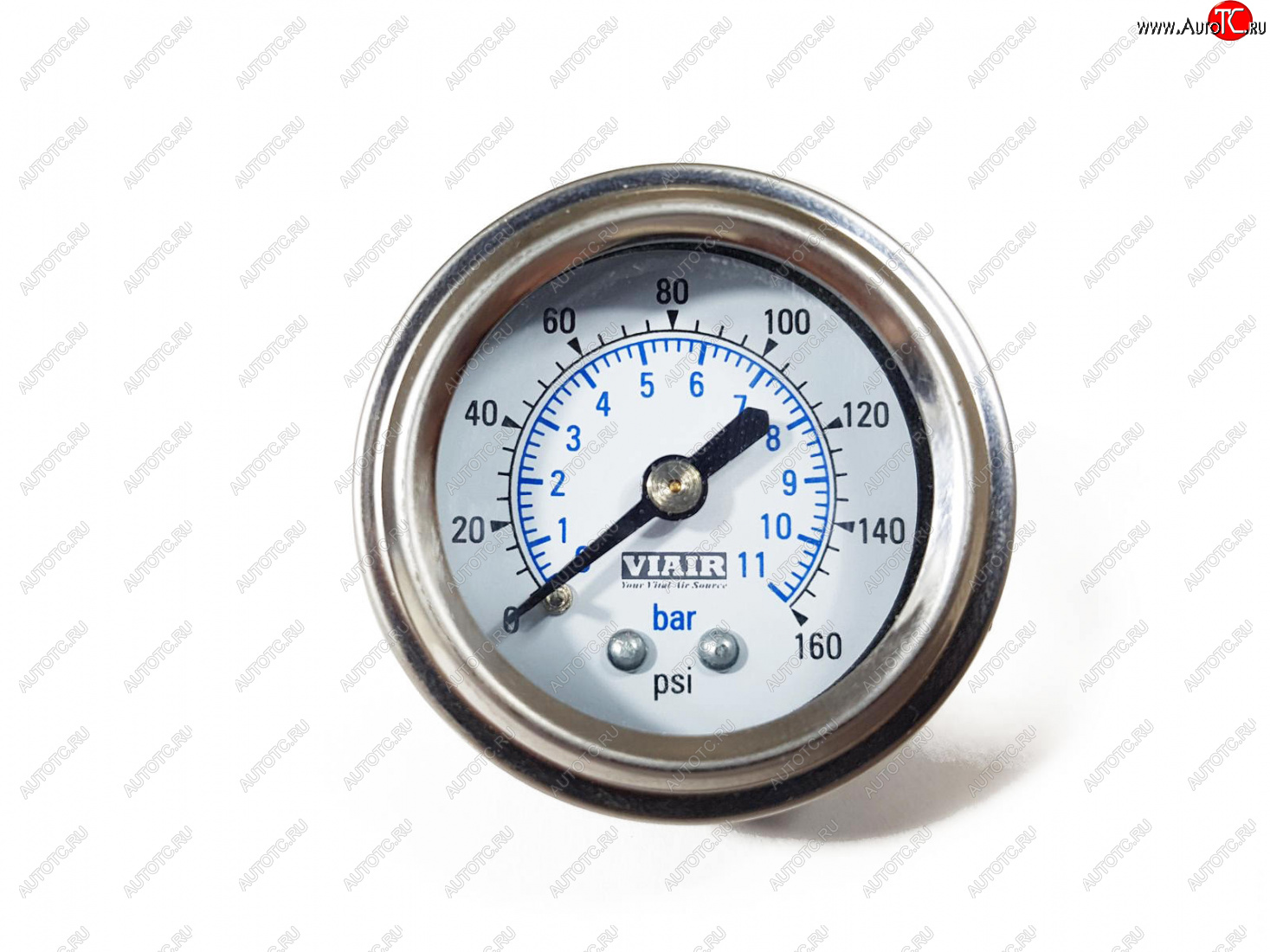 1 449 р. Манометр VIAIR 1.5 160 PSI, белый Viair 90084  с доставкой в г. Пермь