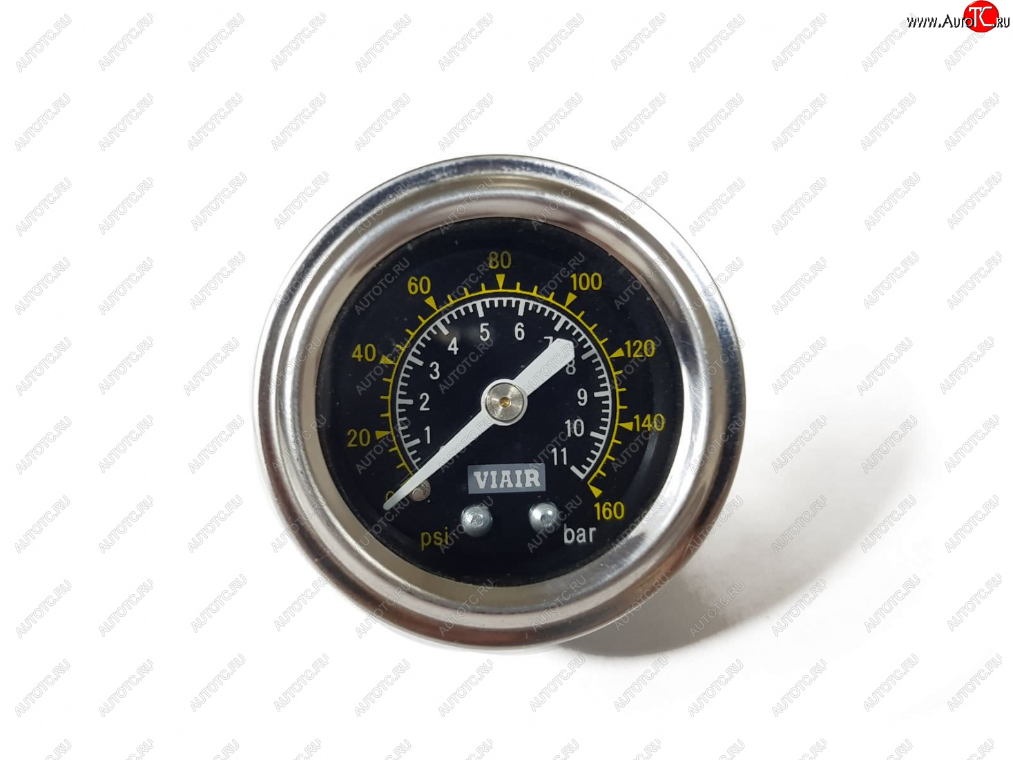 1 449 р. Манометр VIAIR 1.5 160 PSI, черный Viair 90085  с доставкой в г. Пермь