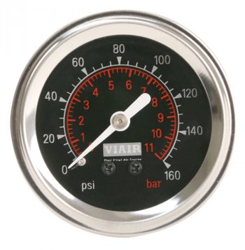 1 999 р. Манометр VIAIR 2 160 PSI, с подсветкой, черный Viair 90088  с доставкой в г. Пермь. Увеличить фотографию 1