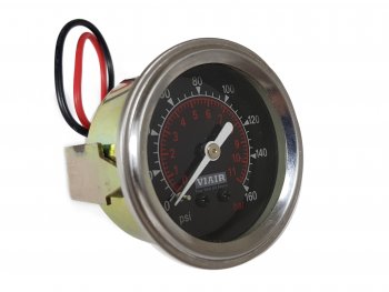 1 999 р. Манометр VIAIR 2 160 PSI, с подсветкой, черный Viair 90088  с доставкой в г. Пермь. Увеличить фотографию 2