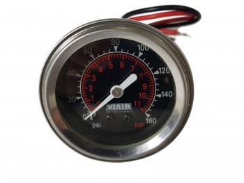 1 999 р. Манометр VIAIR 2 160 PSI, с подсветкой, черный Viair 90088  с доставкой в г. Пермь. Увеличить фотографию 5