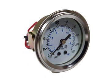 1 999 р. Манометр VIAIR 2 220 PSI, с подсветкой, белый Viair 90089  с доставкой в г. Пермь. Увеличить фотографию 2