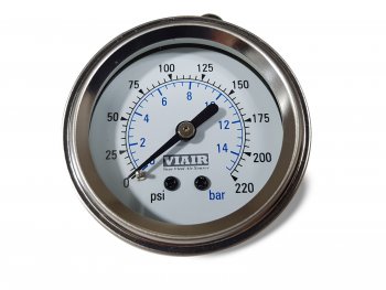 1 999 р. Манометр VIAIR 2 220 PSI, с подсветкой, белый Viair 90089  с доставкой в г. Пермь. Увеличить фотографию 5
