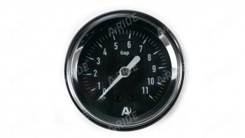 1 259 р. Манометр ARIDE 51 мм, 1х11 бар (160 PSI), 2, черный Арайд м 51 1 11  с доставкой в г. Пермь. Увеличить фотографию 1