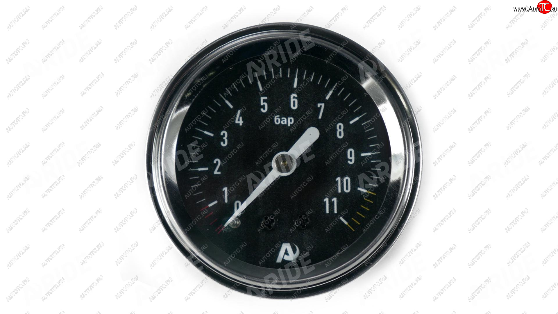 1 259 р. Манометр ARIDE 51 мм, 1х11 бар (160 PSI), 2, черный Арайд м 51 1 11  с доставкой в г. Пермь