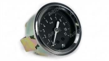 1 259 р. Манометр ARIDE 51 мм, 1х11 бар (160 PSI), 2, черный Арайд м 51 1 11  с доставкой в г. Пермь. Увеличить фотографию 2