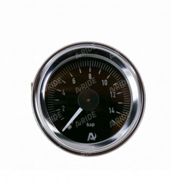 3 299 р. Манометр ARIDE 53 мм, 2х15 бар (220 PSI), 2, черный Арайд м 53 2 15  с доставкой в г. Пермь. Увеличить фотографию 1