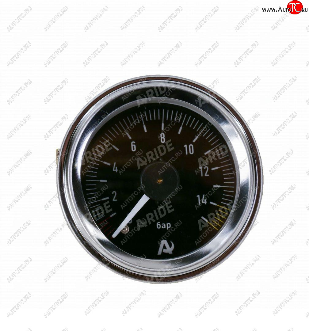3 299 р. Манометр ARIDE 53 мм, 2х15 бар (220 PSI), 2, черный Арайд м 53 2 15  с доставкой в г. Пермь