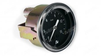 1 499 р. Манометр ARIDE 51 мм, 1х15 бар (220 PSI), 2, черный, с подсветкой Арайд м 51 1 15  с доставкой в г. Пермь. Увеличить фотографию 2
