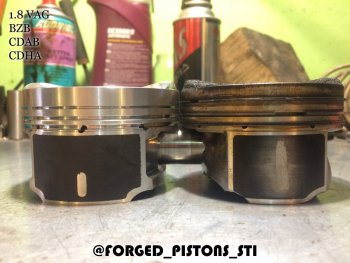 18 599 р. Поршни СТИ VolksWagen 1,8 BZB, CDAB под палец 2351мм кольца 1,21,52,0  153891738  с доставкой в г. Пермь. Увеличить фотографию 1
