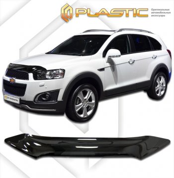 Дефлектор капота CA-Plastic Chevrolet Captiva (2011-2016) 1-ый рестайлинг, 2-ой рестайлинг