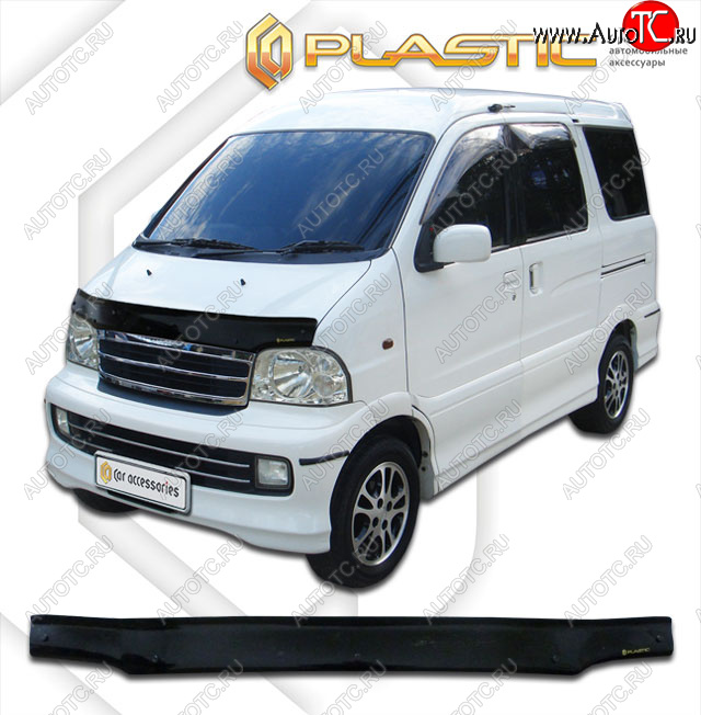 1 839 р. Дефлектор капота CA-Plastic Daihatsu Atrai7 S231G,S221G (2000-2004) (classic черный, без надписи)  с доставкой в г. Пермь