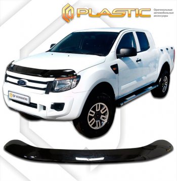 Дефлектор капота CA-Plastic Ford Ranger  RapCab (2011-2016) дорестайлинг