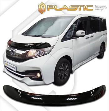 Дефлектор капота CA-Plastic Honda StepWagon  5 RP1,RP2, RP3, RP4 (2015-2017) минивэн дорестайлинг