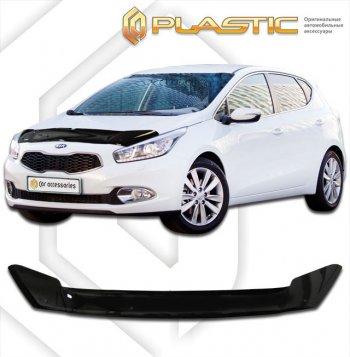 Дефлектор капота CA-Plastic KIA Ceed  2 JD (2015-2018) рестайлинг, хэтчбэк