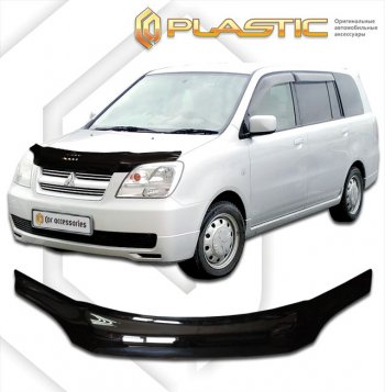 2 199 р. Дефлектор капота CA-Plastic  Mitsubishi Dion  CR6W,CR9W (2002-2006) рестайлинг (серия Сlassic черный)  с доставкой в г. Пермь. Увеличить фотографию 2