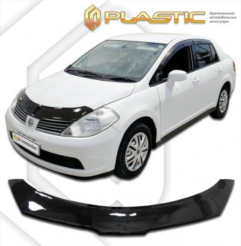 Дефлектор капота CA-Plastic Nissan Tiida Latio  C11 (2004-2012) седан