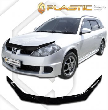 Дефлектор капота CA-Plastic Nissan Wingroad  2 Y11 (2001-2005) рестайлинг универсал