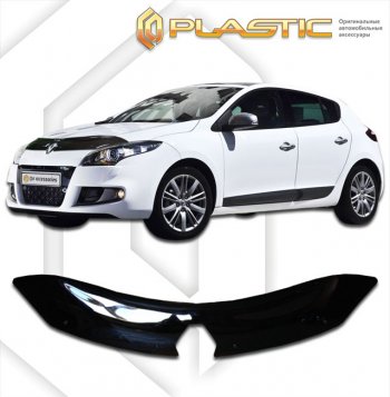 Дефлектор капота CA-Plastic Renault Megane  купе 3 дв. (2008-2014) дорестайлинг, 1-ый рестайлинг