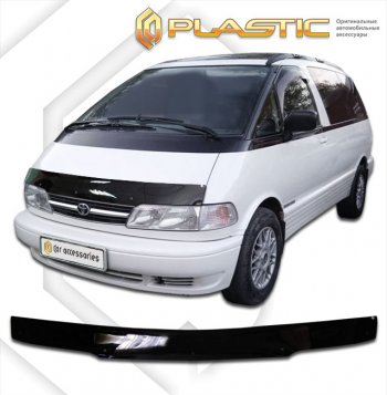 Дефлектор капота CA-Plastic Toyota Estima Emina  XR10, XR20 (1992-1999) минивэн дорестайлинг, минивэн 1-ый рестайлинг, минивэн 2-ой рестайлинг