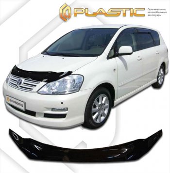 2 079 р. Дефлектор капота CA-Plastic  Toyota Ipsum  ACM20 (2003-2009) рестайлинг (серия Сlassic черный, без надписи)  с доставкой в г. Пермь. Увеличить фотографию 2