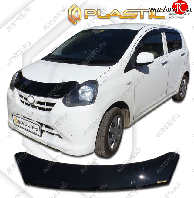 1 999 р. Дефлектор капота (Япония) CA-Plastic  Toyota Pixis Epoch  LA300A, LA310A  (2012-2013) хэтчбек 5 дв. дорестайлинг (classic черный, без надписи)  с доставкой в г. Пермь
