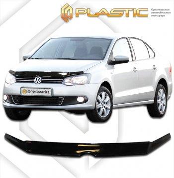 Дефлектор капота CA-Plastic Volkswagen Polo  5 (2009-2015) седан дорестайлинг