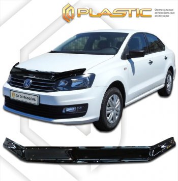 Дефлектор капота CA-Plastic Volkswagen Polo  5 (2015-2020) хэтчбек рестайлинг
