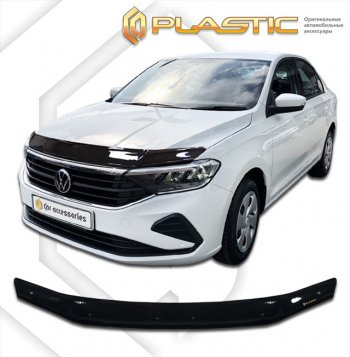 Дефлектор капота CA-Plastic Volkswagen Polo Mk6 лифтбек (2020-2022)