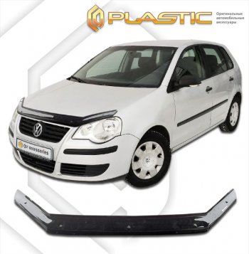 Дефлектор капота CA-Plastic Volkswagen Polo  9N1 (2005-2009) рестайлинг, хэтчбэк 5 дв.