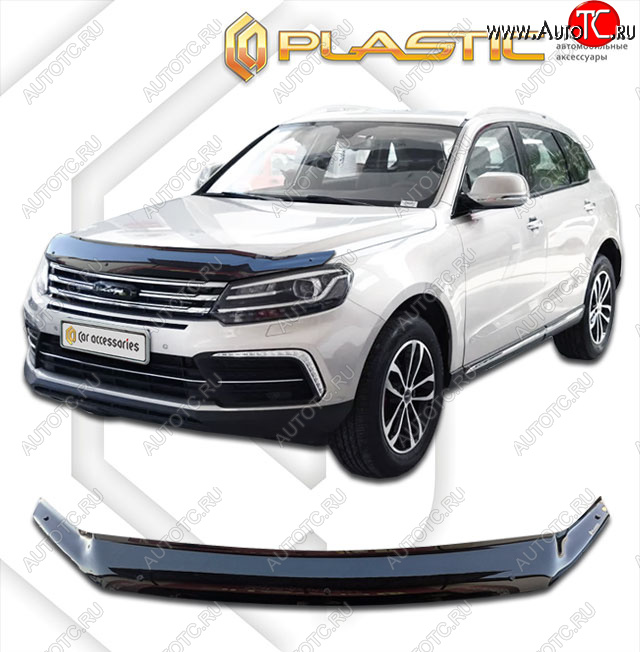 2 079 р. Дефлектор капота CA-Plastic  Zotye Coupa  B11F (2019-2021) (classic черный, без надписи)  с доставкой в г. Пермь