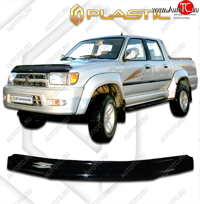 1 999 р. Дефлектор капота CA-Plastic ZX Auto Admiral рестайлинг (2005-2009) (classic черный, без надписи)  с доставкой в г. Пермь