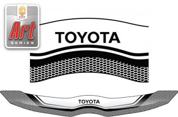 Дефлектор капота CA-Plastic Toyota Verso  R20 (2009-2012) дорестайлинг (серия ART белая)