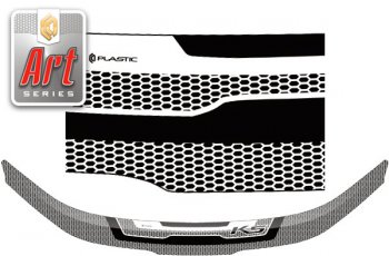 Дефлектор капота CA-Plastic KIA K5  DL (2019-2022) (Серия Art черная)