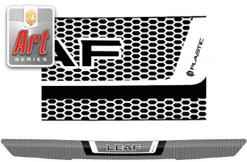 Дефлектор капота CA-Plastic Nissan Leaf  2 (ZE1) (2017-2025) (Серия Art черная)