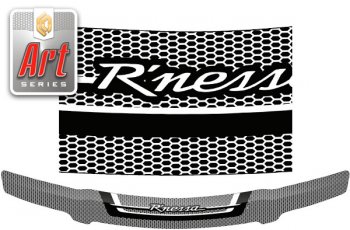 Дефлектор капота CA-Plastic Nissan Rnessa (1997-2001) (серия ART графит)