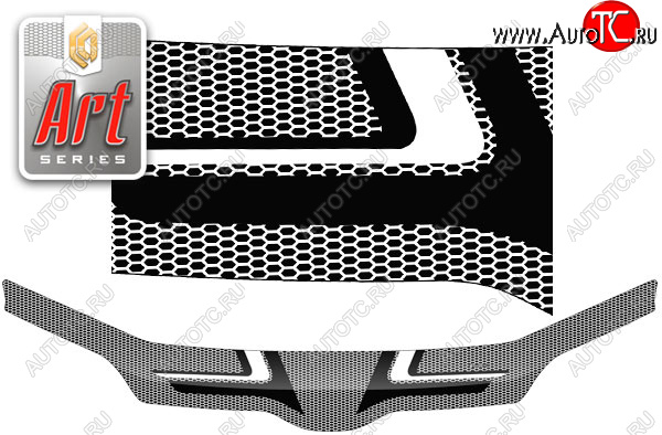 2 399 р. Дефлектор капота CA-Plastic  Toyota Succeed  XP50,XP160 (2014-2020) рестайлинг (Серия Art графит)  с доставкой в г. Пермь