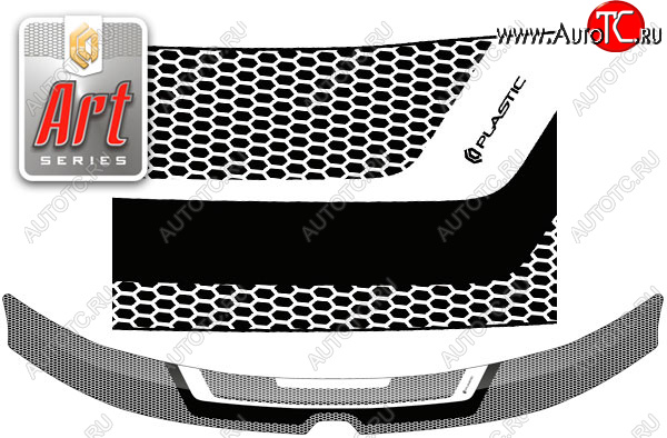 2 199 р. Дефлектор капота CA-Plastic  Renault Duster  HM (2021-2024) рестайлинг (Серия Art серебро)  с доставкой в г. Пермь