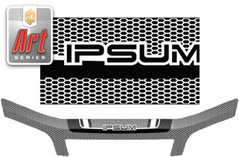 Дефлектор капота CA-Plastic Toyota Ipsum  SXM10 (1998-2001) рестайлинг (Серия Art серебро)